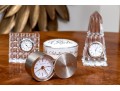 Collection Of Table Top Clocks And Box Including Tiffany & Co And Waterford