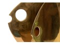 Decorative Brass Abstract Fish Head Sculpture
