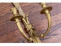Pair Of French Louis XVI Style Dore Bronze Candle Sconces