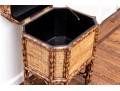 Stylish Woven Rattan Storage End Table