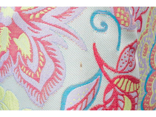 Armani Collection Striking Multi Color Floral Brocade Short Blazer, Size 10