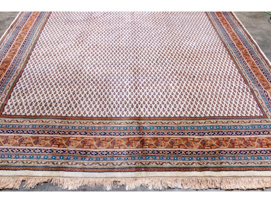 Fine Hand-knotted Indian Wool Carpet, 11'-5