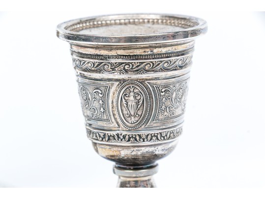 Pair Of Wedgwood International Sterling Silver Weighted Candlesticks