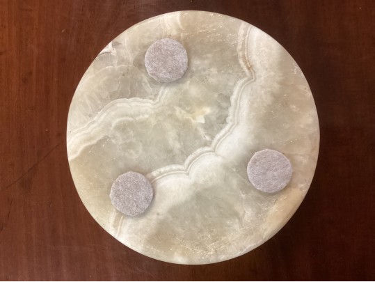 Mid Century Polished  Onyx Ashtray