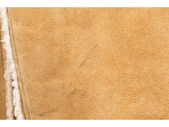 Andrew Marc Tan Suede Shearling Coat, Size XL