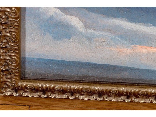 Landscape With Cloudy Sky, Framed Print