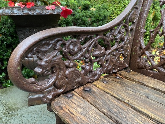 Cast Iron Neoclassical Settee