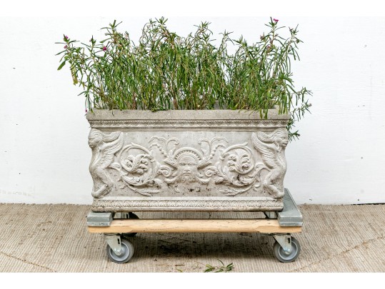 Amazing Neoclassical Cast Cement Planter