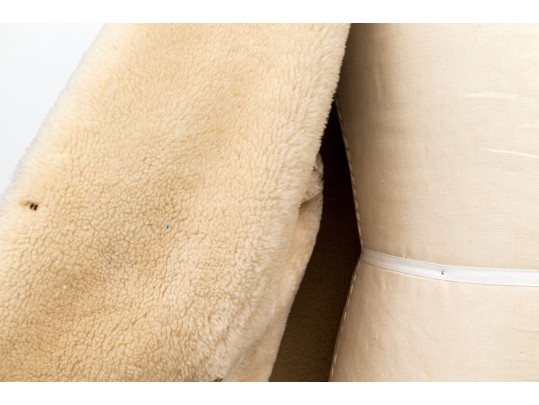 Andrew Marc Tan Suede Shearling Coat, Size XL