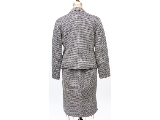 Emporio Armani Unusual Woven Skirt Suit; Size 46 Blazer, Size 48 Skirt