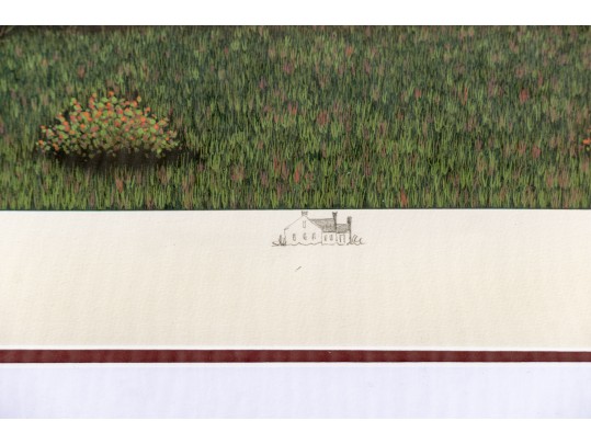 T. Jeremenko Ltd. Ed. Serigraph, Rural Town, With Pencil Remarque