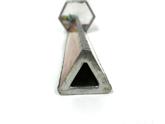 Vintage Craftsman Made Stained Glass Kaleidoscope
