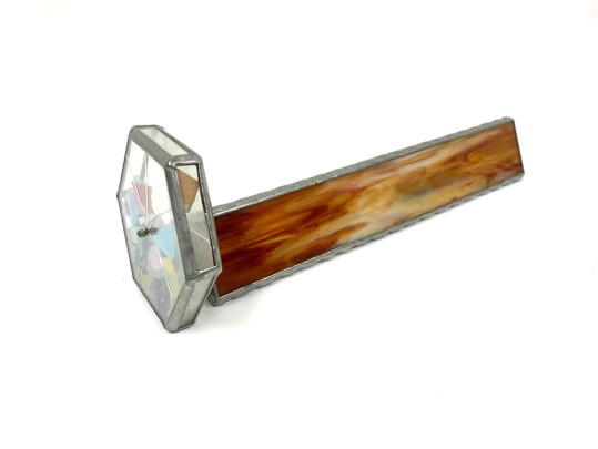 Vintage Craftsman Made Stained Glass Kaleidoscope