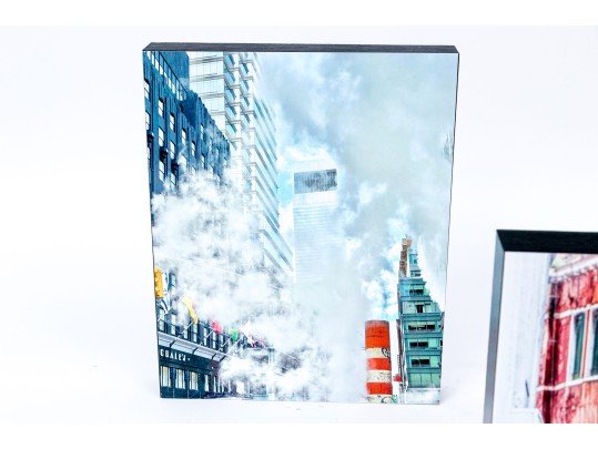 Michael Chait (American, Westport CT, 20th-21st C.) Four Varied Mounted Color Photographs