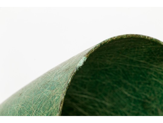 Vintage Fiberglass And Brass Double Gooseneck Adjustable Table Lamp