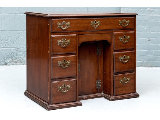 Antique Georgian Mahogany Kneehole Desk