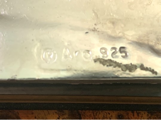 Sterling Silver High Relief Landscape Creazioni Artistiche, Framed In Italy