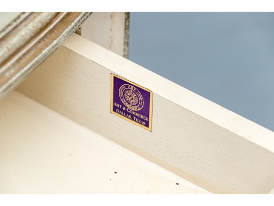 Charming Painted Accent Side Table 