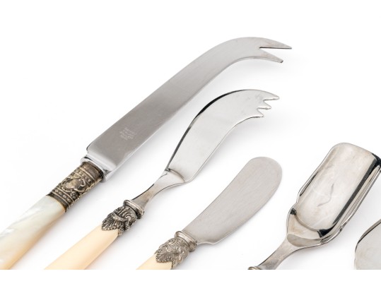 Assembled Collection Of Italian And English Serving Utensils