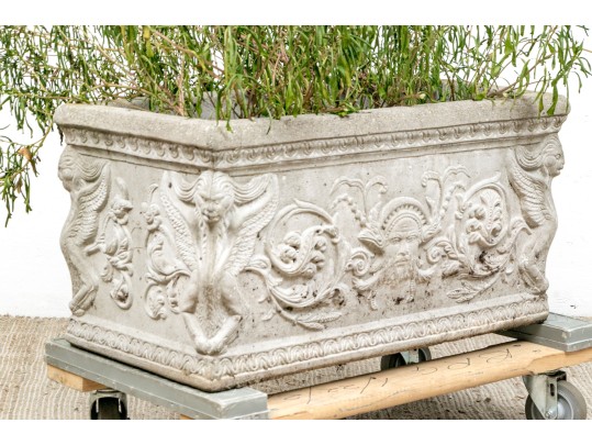 Amazing Neoclassical Cast Cement Planter