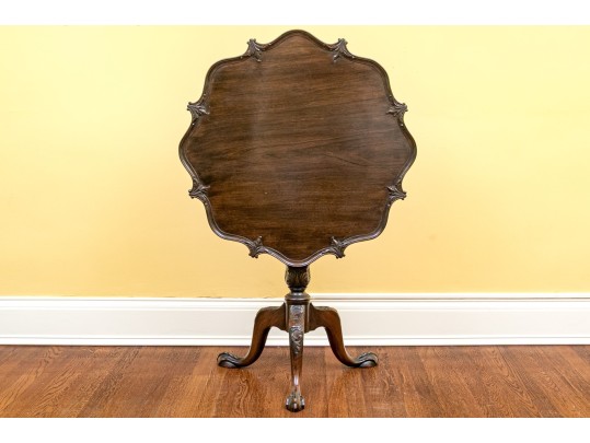 George III Style Mahogany Tilt Top Table