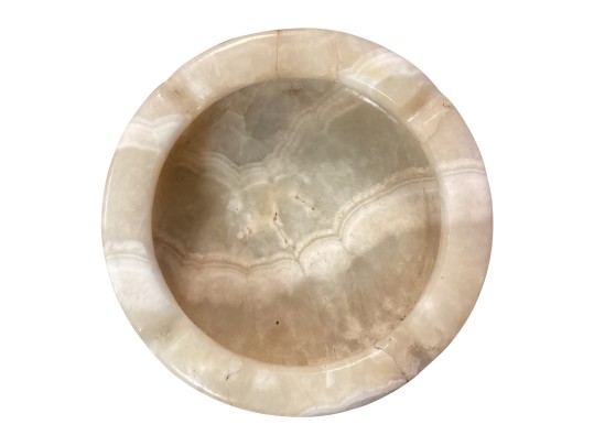 Mid Century Polished  Onyx Ashtray