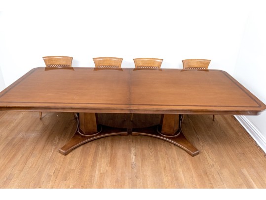 Nancy Corzine Stunning Twin Pedestal Dining Table
