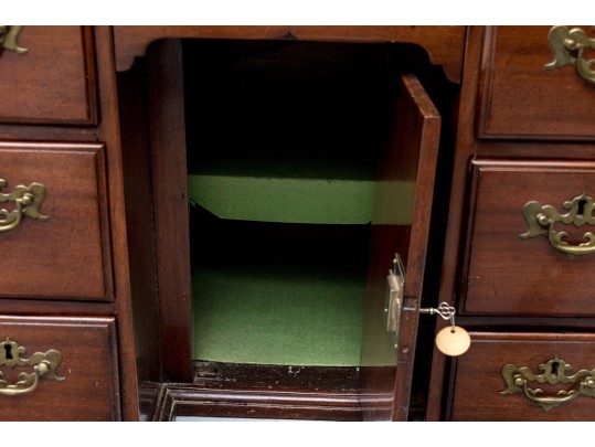 Antique Georgian Mahogany Kneehole Desk