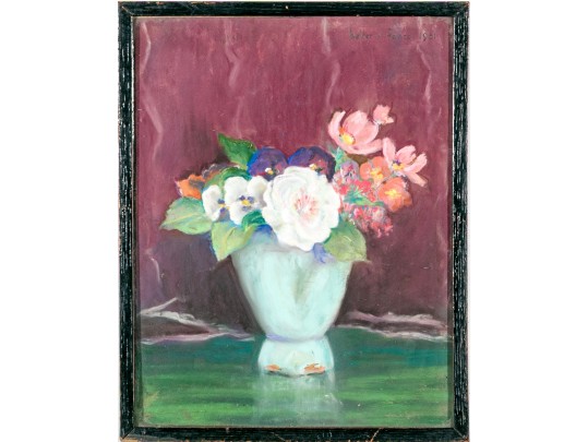 WA. Peinze (American, 1898-1966) Gouache On Paper, Floral Still Life, 1931