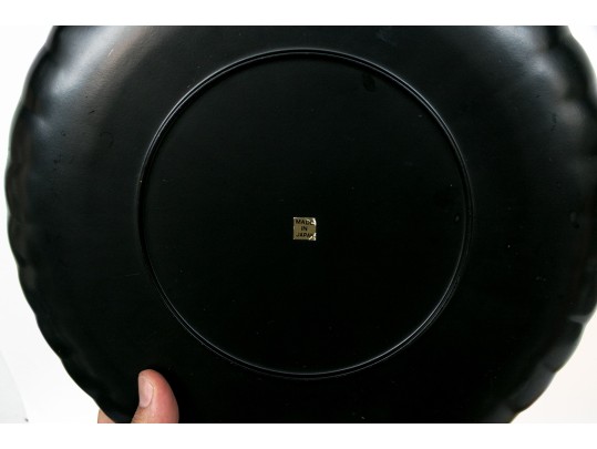 Large Set Of Vintage Japanese Made Gilt Plastic Chargers