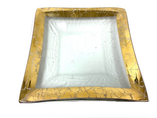 Classic Mid Century Murano Glass Candy With Annie Glass Plate