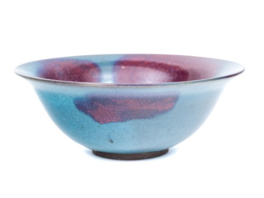 Chinese Jun Yao Glazed Ceramic Bowl, 20th C. 
