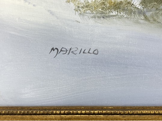 Marillo Signed & Framed Coastal Seascape