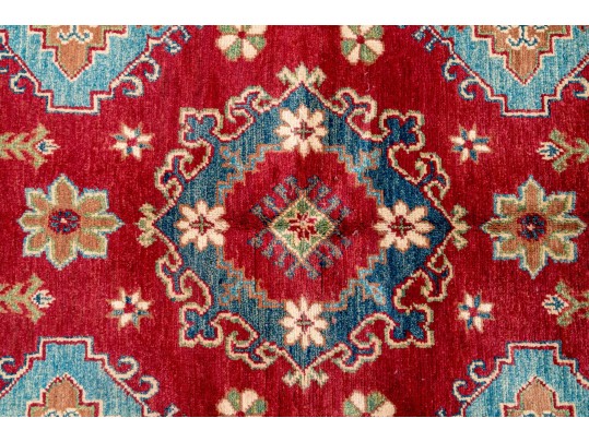 Soft Hand Knotted Wool Pakistan Kayak Area Capet, 7' X 4'-10