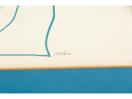 Picasso 1967 Limited Edition Lithograph, Flute Player And Female Nude For Restoration