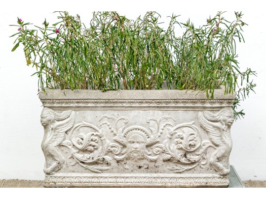 Amazing Neoclassical Cast Cement Planter