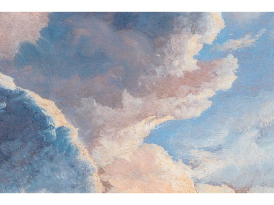 Landscape With Cloudy Sky, Framed Print