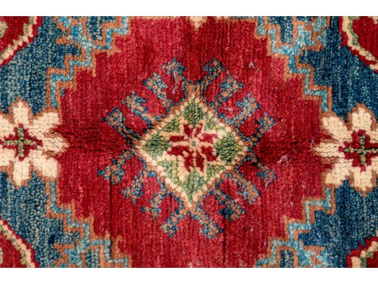 Soft Hand Knotted Wool Pakistan Kayak Area Capet, 7' X 4'-10