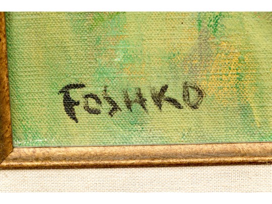 Josef Foshko (1891 - 1971) Oil On Canvas, Village Landscape