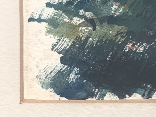 John D. Boyington (Am. 20th C.) Pemaquid Point, Maine. Lighthouse Watercolor