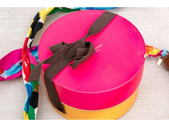 Kate Spade Textile Wrapped And Wooden Beaded Necklace