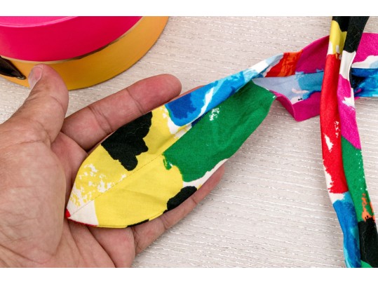 Kate Spade Textile Wrapped And Wooden Beaded Necklace