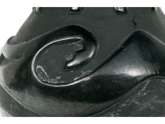 Native American San Ildefonso Blackware Jar Attributed To Maria Martinez