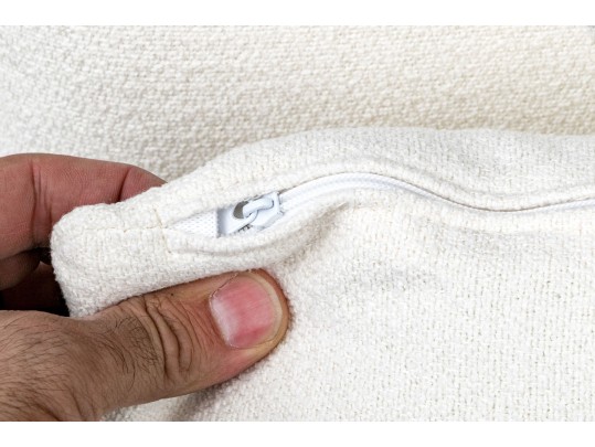 Three Quality Textural White Accent Pillows