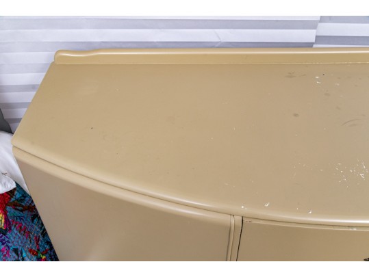 Laquered Demilune Console, Paint Project