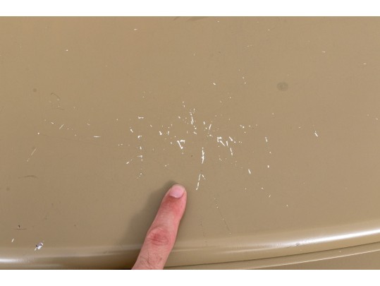 Laquered Demilune Console, Paint Project