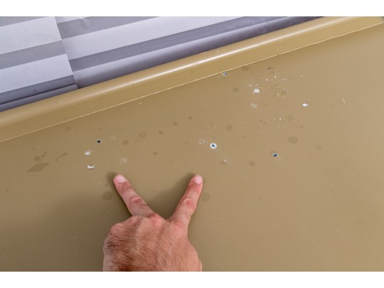 Laquered Demilune Console, Paint Project