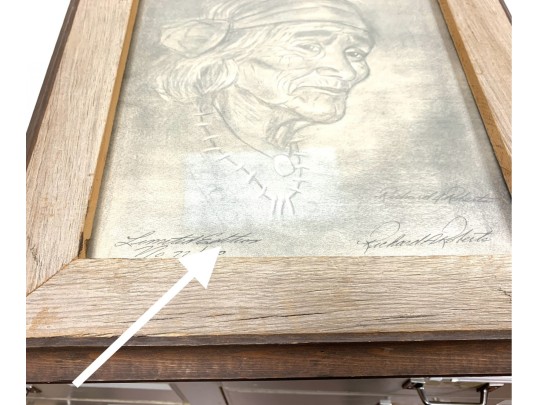 Richard A. Roberts Pencil Signed Limited Edition Print Of A Native American