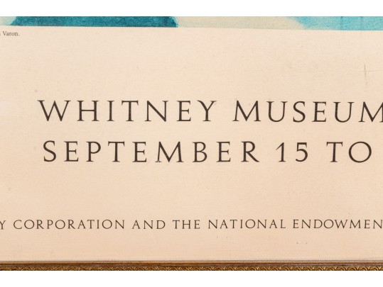 After Milton Avery (American, 1885-1965) Whitney Museum Of American Art 1989 Exhibition Poster