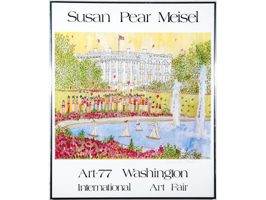 Susan Pear Meisel Exhibition Lithograph Poster, Art-77 Washington International Art Fair 